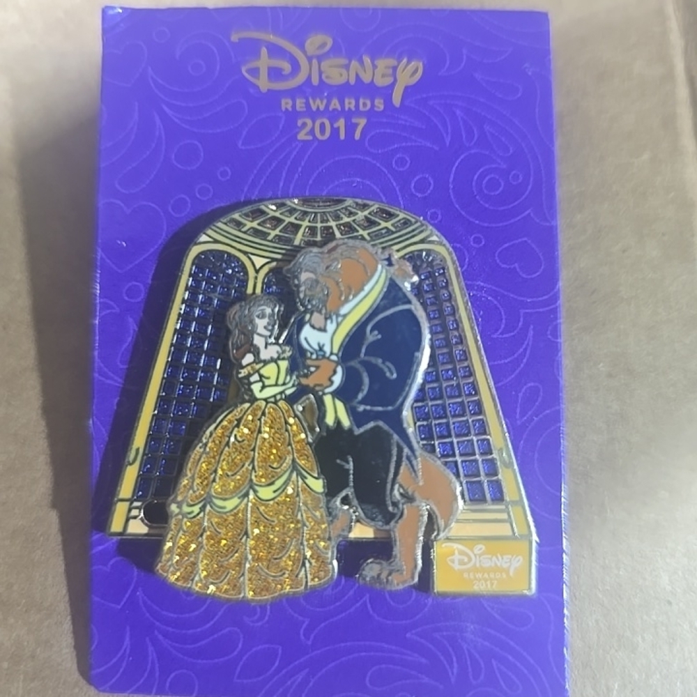 Disney Rewards 2017 Pin with Purple and Gold